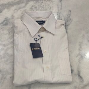 Charisma Men's Classic White  Dress Shirt Short Sleeve NWT